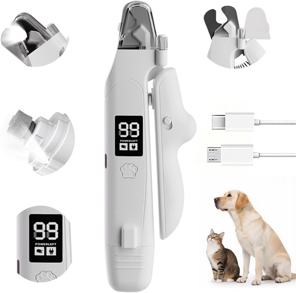 2-in-1 LED Pet Nail Clipper & Grinder