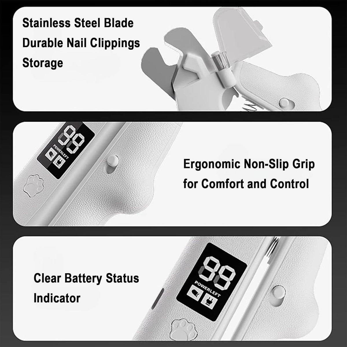 2-in-1 LED Pet Nail Clipper & Grinder