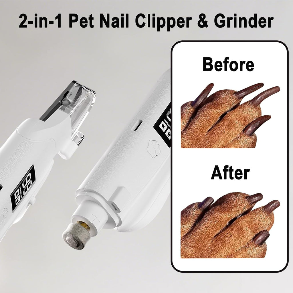 2-in-1 LED Pet Nail Clipper & Grinder